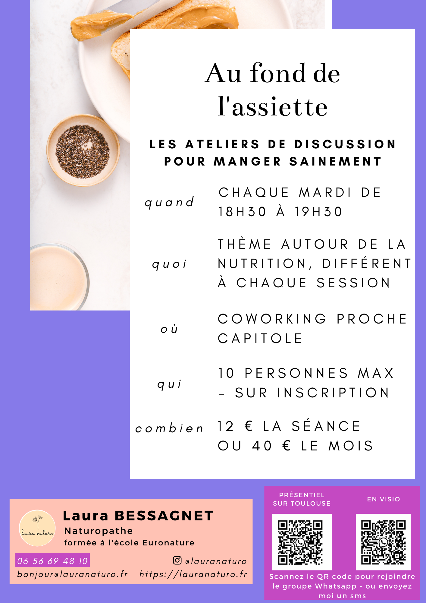 Au fond de l’assiette, les ateliers de nutrition santé